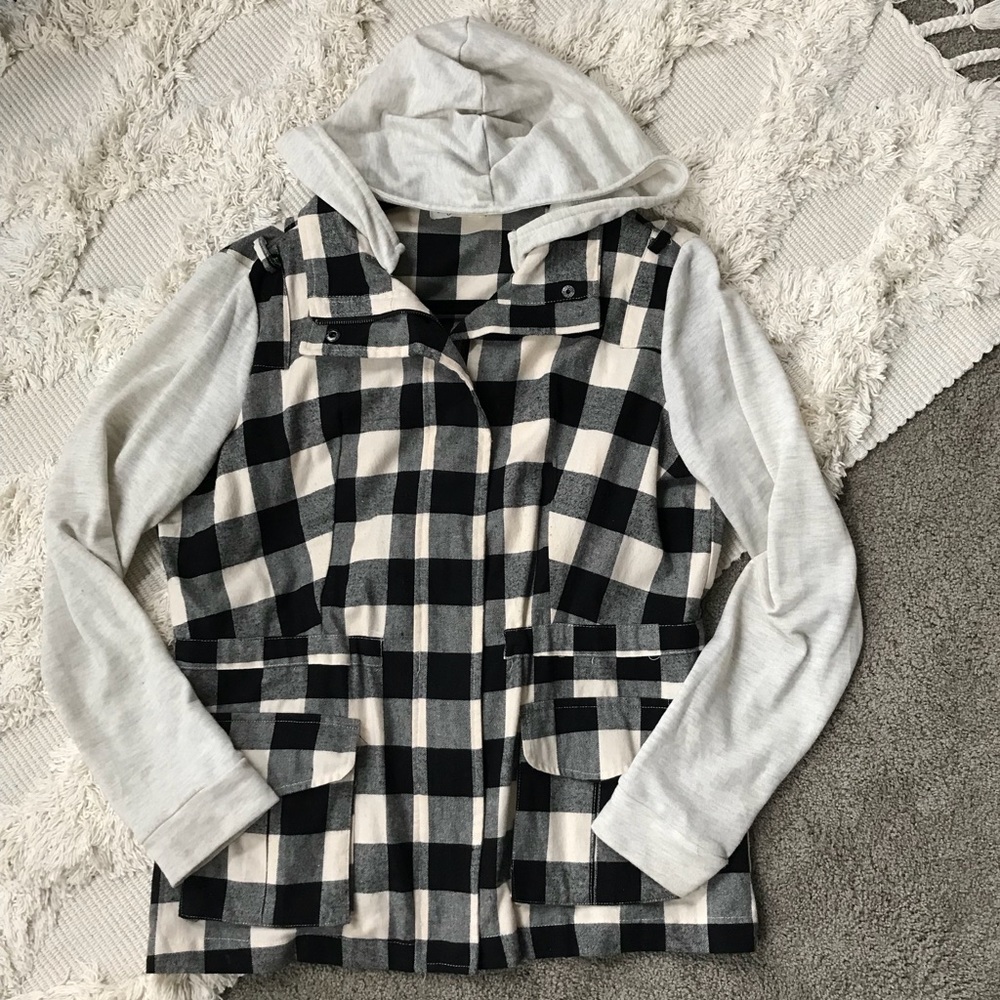 Buffalo Plaid zip up Hoodie